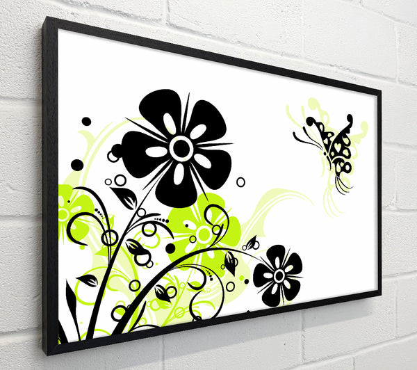 Black Flower Butterfly