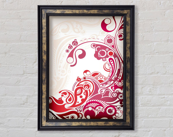 Surreal Pink Ocean Framed Print