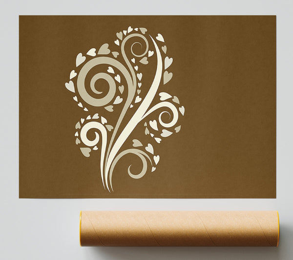 Love Heart Branch Poster