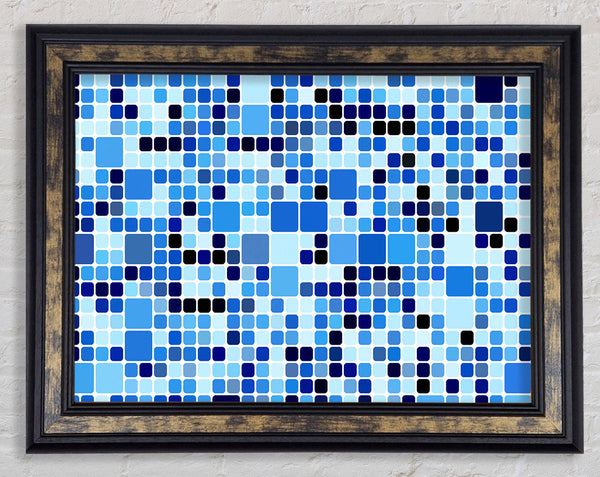 Square Ice Framed Print