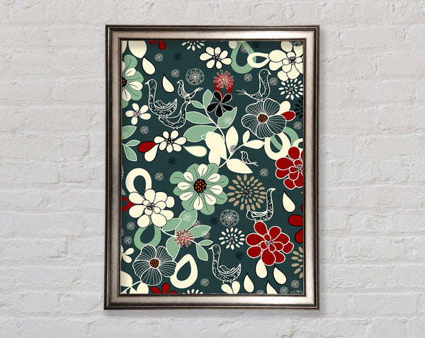 Ineinander verschlungene Blumen