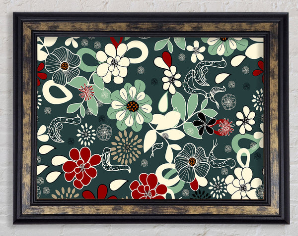 Flowers In Bloom Framed Print