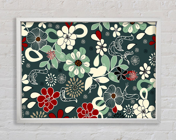 Flowers In Bloom Framed Print