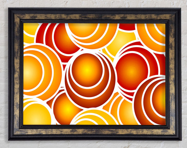 The Orange Orchard Framed Print