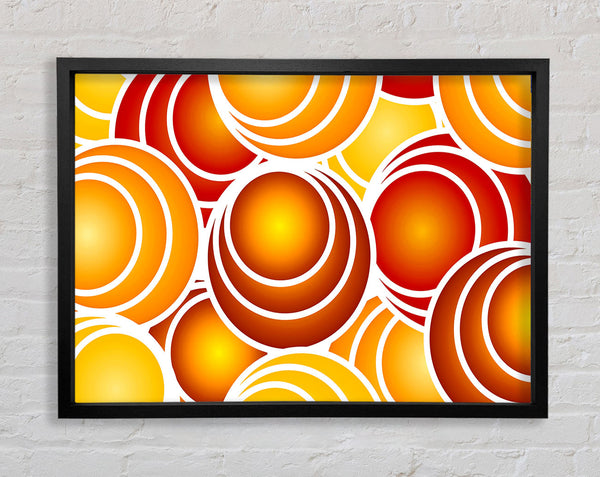The Orange Orchard Framed Print