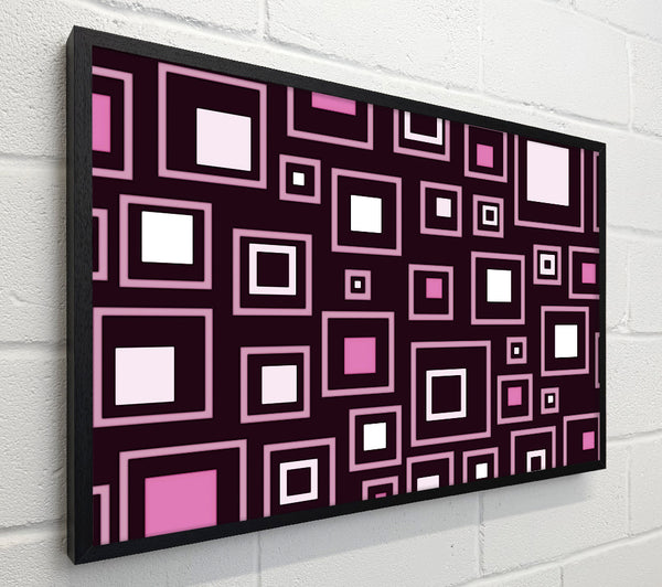 Squares In Squares Pink
