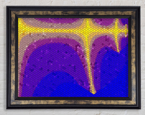 Golden Line Framed Print