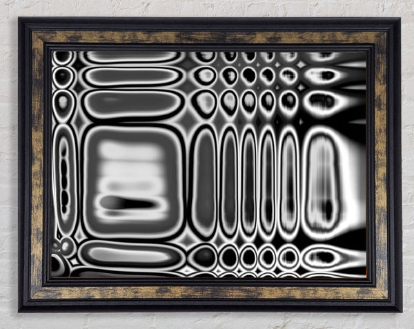 Liquid Distaction Framed Print
