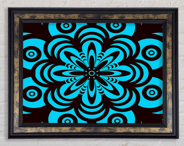Hypnotic Flower Framed Print