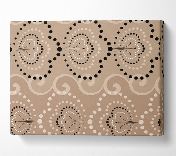 Beige Waves Of Flowers