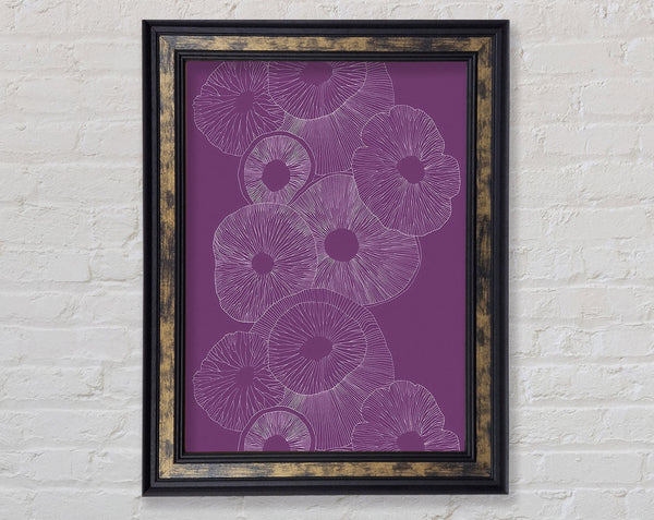 Intertwine Purple Framed Print