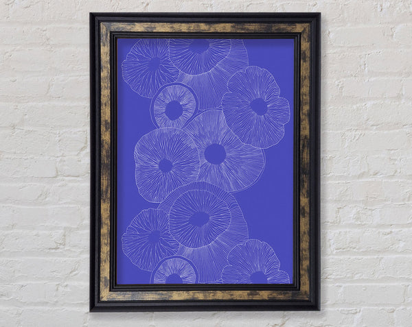 Intertwine Blue Framed Print