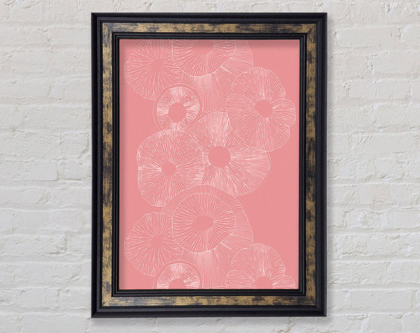 Intertwine Pink Framed Print
