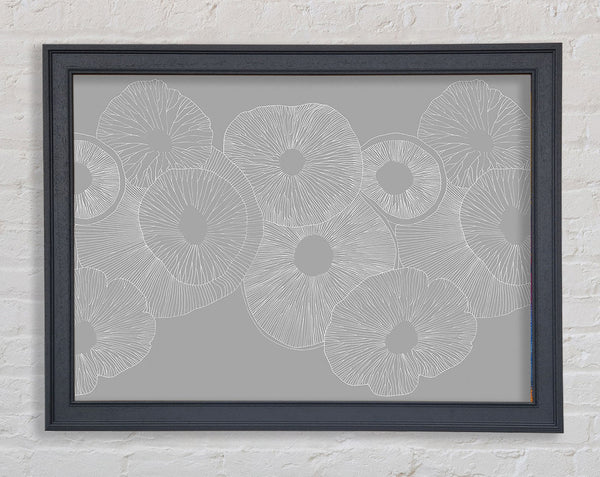 Intertwine (Portrait) Grey Framed Print