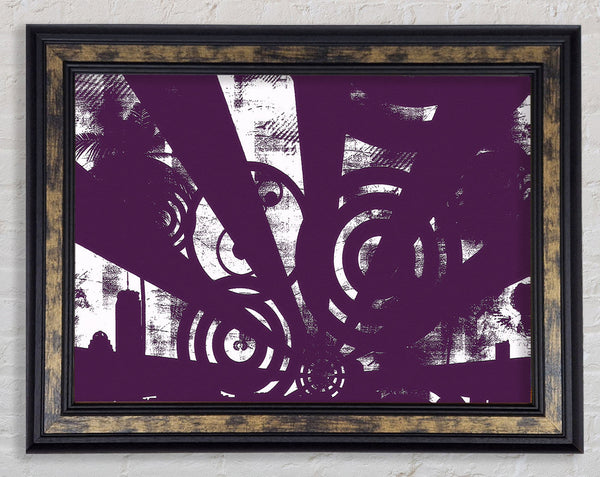 Shaft Of Light Purple Framed Print