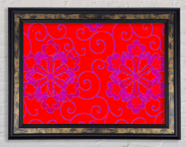 Red Decoration Framed Print