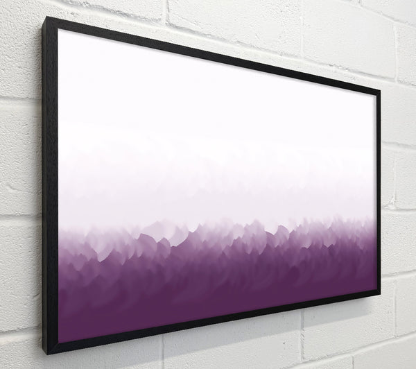 Abstract Ocean Lilac On White