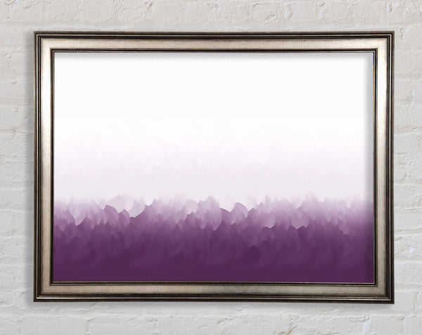 Abstract Ocean Lilac On White