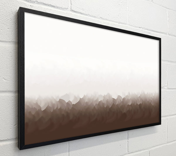 Abstract Ocean Beige On White