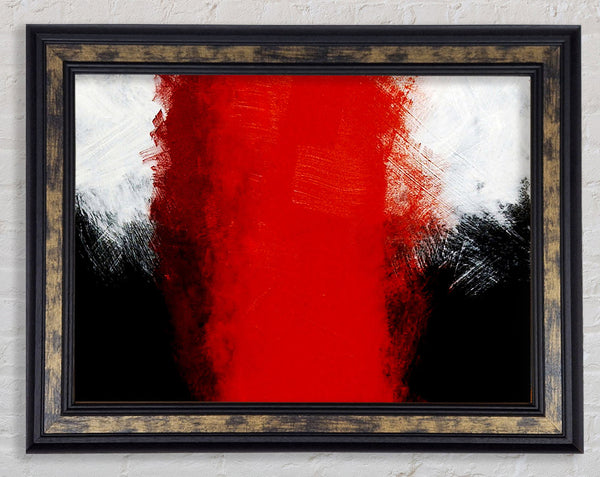 Whirlwind Red Framed Print