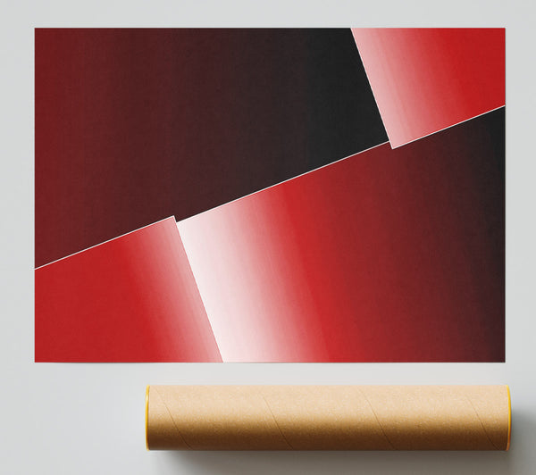 Half Cut Red Poster