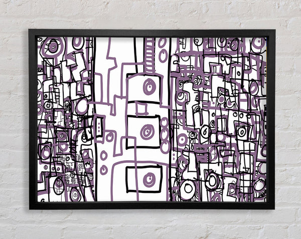 Perplexity Lilac Framed Print