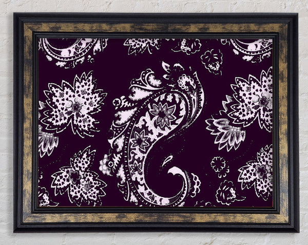Prolongation Purple Framed Print