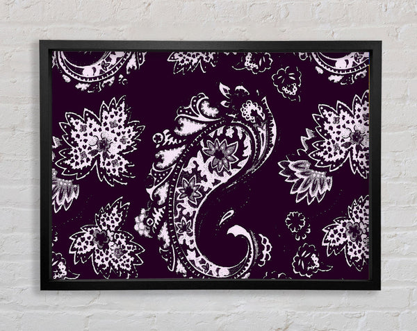 Prolongation Purple Framed Print