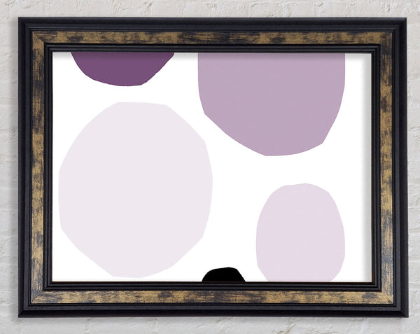 Ending In Itself Lilac Framed Print