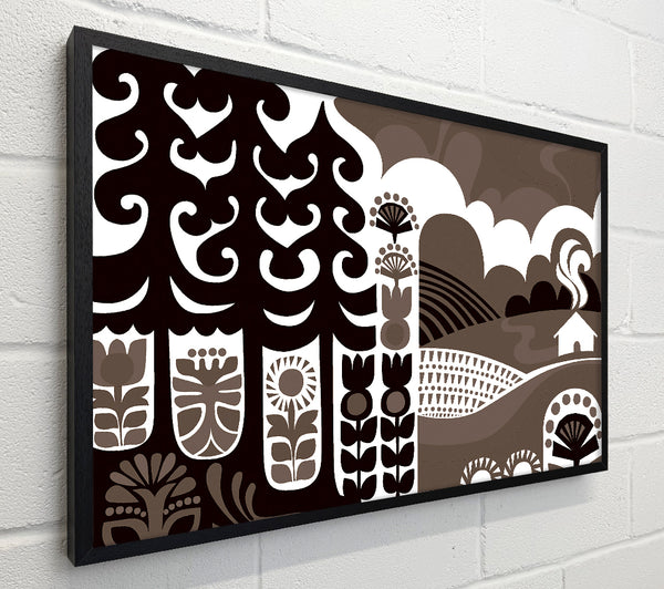 Abstract Hills Brown