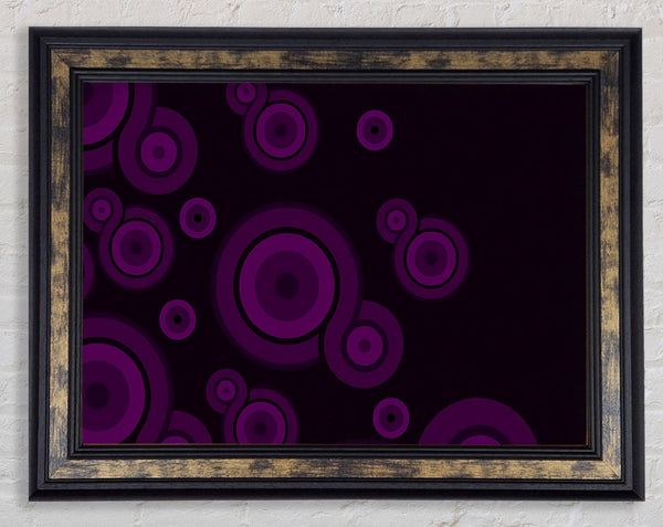 Purple Fizz Framed Print