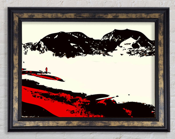 Red River Rising Framed Print