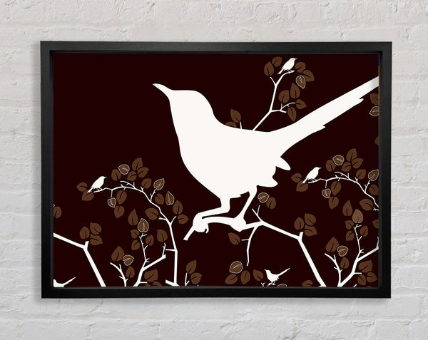 Singvogel Braun
