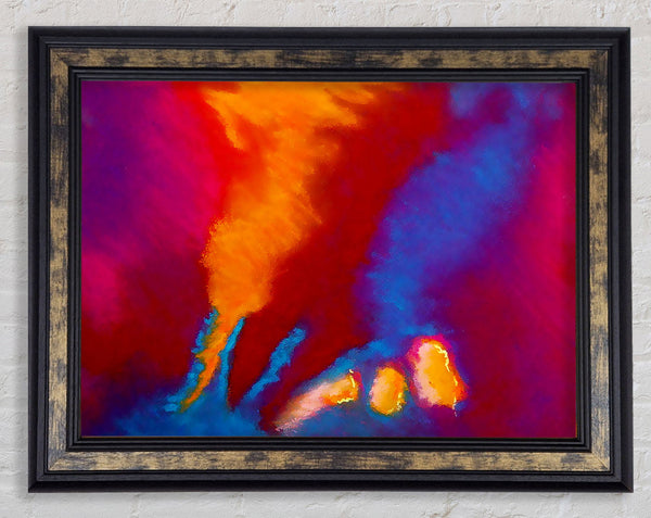 Psychedelic Blur Framed Print