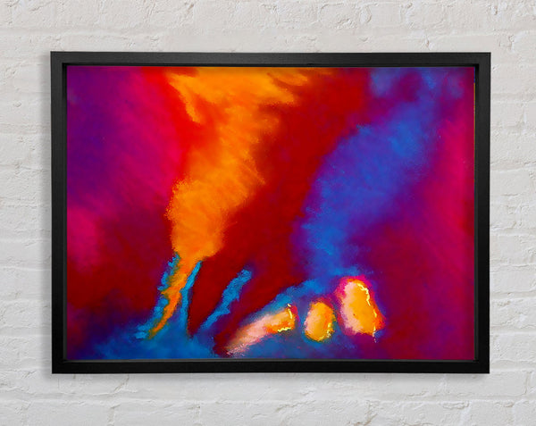 Psychedelic Blur Framed Print