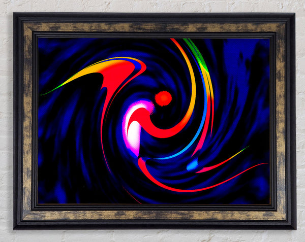 Dancing Colours Framed Print