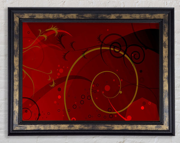 Maroon Galore Framed Print