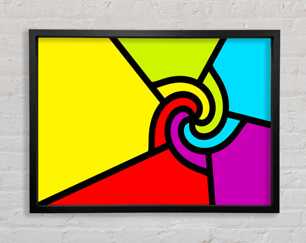 Swirls Of Colour Framed Print