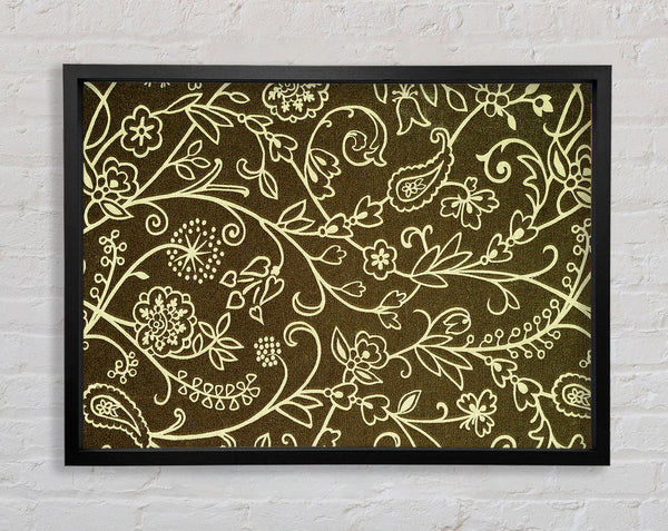Paisley Greens Framed Print