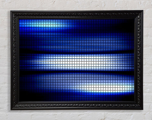 Blue Lightning Framed Print