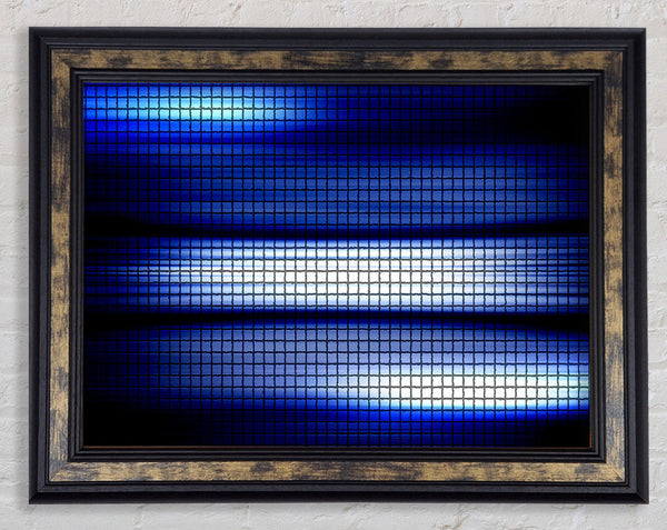 Blue Lightning Framed Print