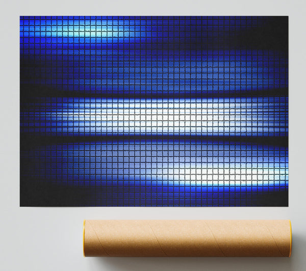 Blue Lightning Print