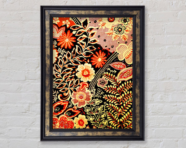 Retro Garden Framed Print