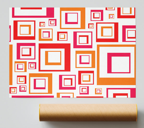 Maze Of Squares Giclee Print