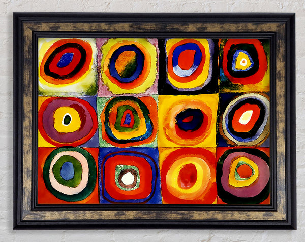 Circles And Squares Framed Print