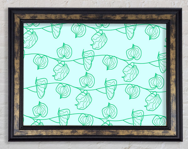 Leaf Chain Framed Print