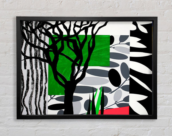 Psychedelic Garden Framed Print