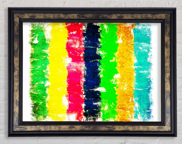 Crayon Delight Framed Print