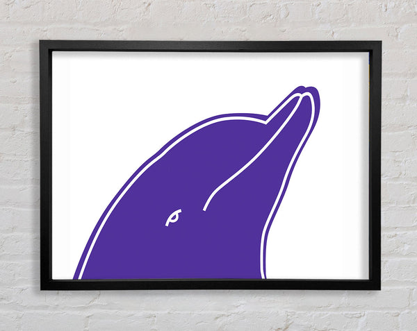 Purple Dolphin Framed Print