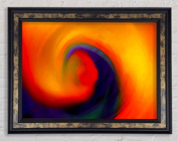 Hurricane Rainbow Framed Print